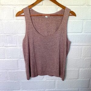 St. John Silk Cashmere Sleeveless Pink Tank Top size Small